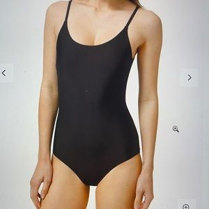 Lululemon black tank swimsuit, sz M